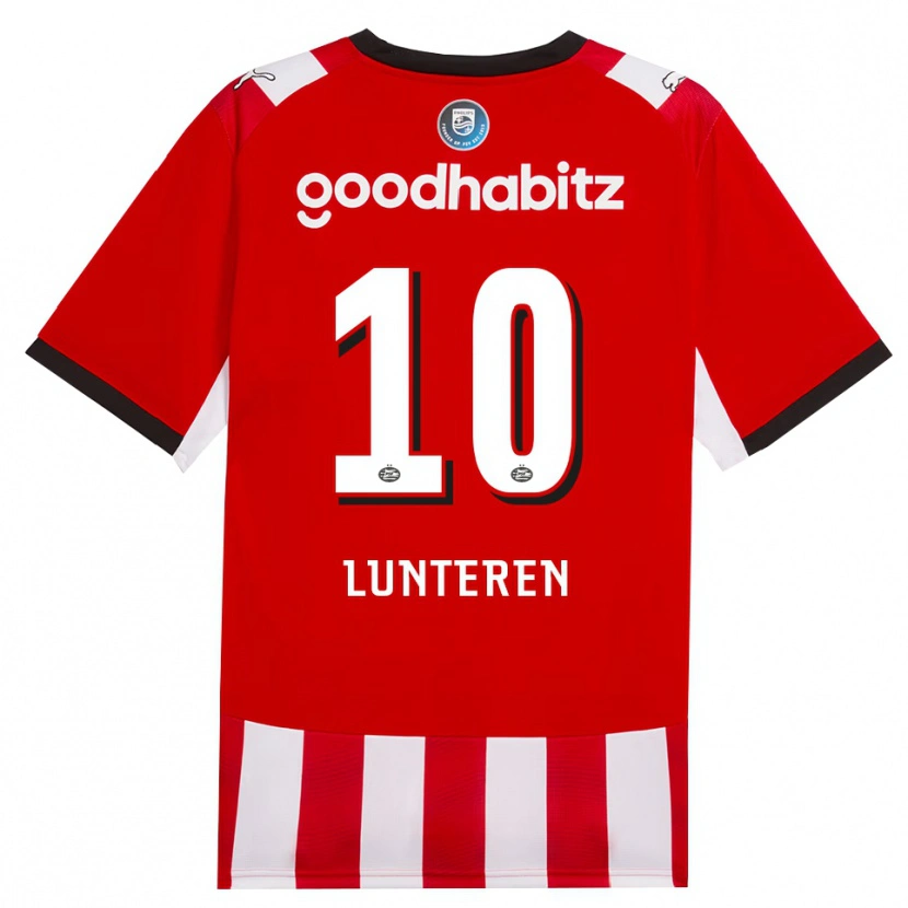 Danxen Kobiety Desiree Van Lunteren #10 Czerwony Biały Czarny Domowa Koszulka 2026/27 Koszulki Klubowe