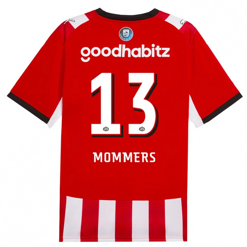 Danxen Kobiety Ryan Mommers #13 Czerwony Biały Czarny Domowa Koszulka 2026/27 Koszulki Klubowe