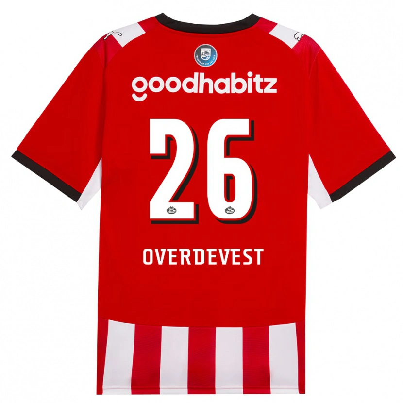 Danxen Kobiety Marco Overdevest #26 Czerwony Biały Czarny Domowa Koszulka 2026/27 Koszulki Klubowe