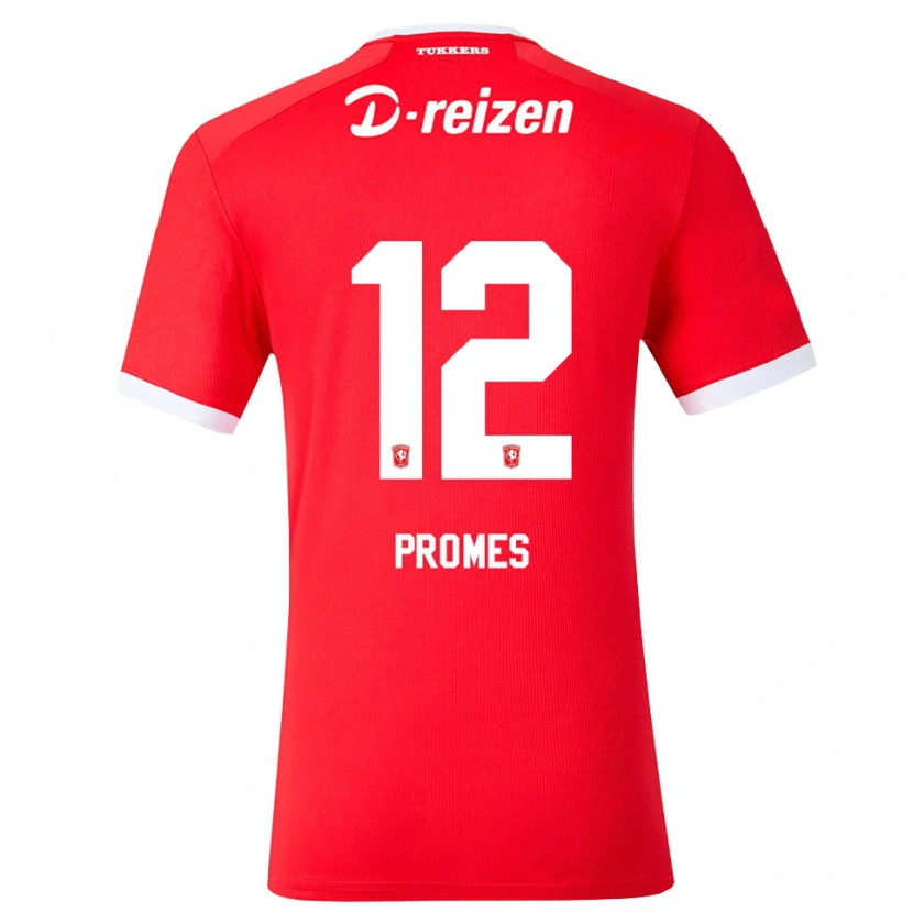 Danxen Kobiety Valentino Promes #12 Czerwony Biały Domowa Koszulka 2026/27 Koszulki Klubowe