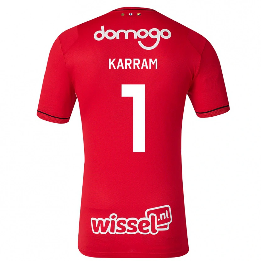 Danxen Kobiety Faris Karram #1 Czerwony Biały Czarny Domowa Koszulka 2026/27 Koszulki Klubowe