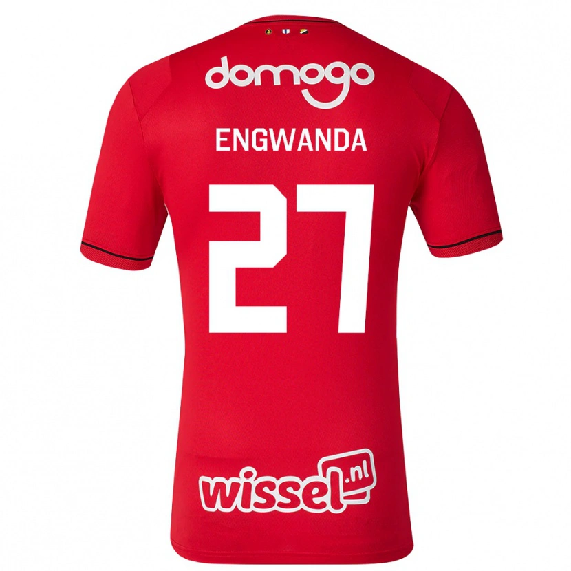 Danxen Kobiety Alonzo Engwanda #27 Czerwony Biały Czarny Domowa Koszulka 2026/27 Koszulki Klubowe