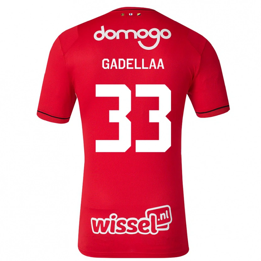 Danxen Kobiety Kevin Gadellaa #33 Czerwony Biały Czarny Domowa Koszulka 2026/27 Koszulki Klubowe