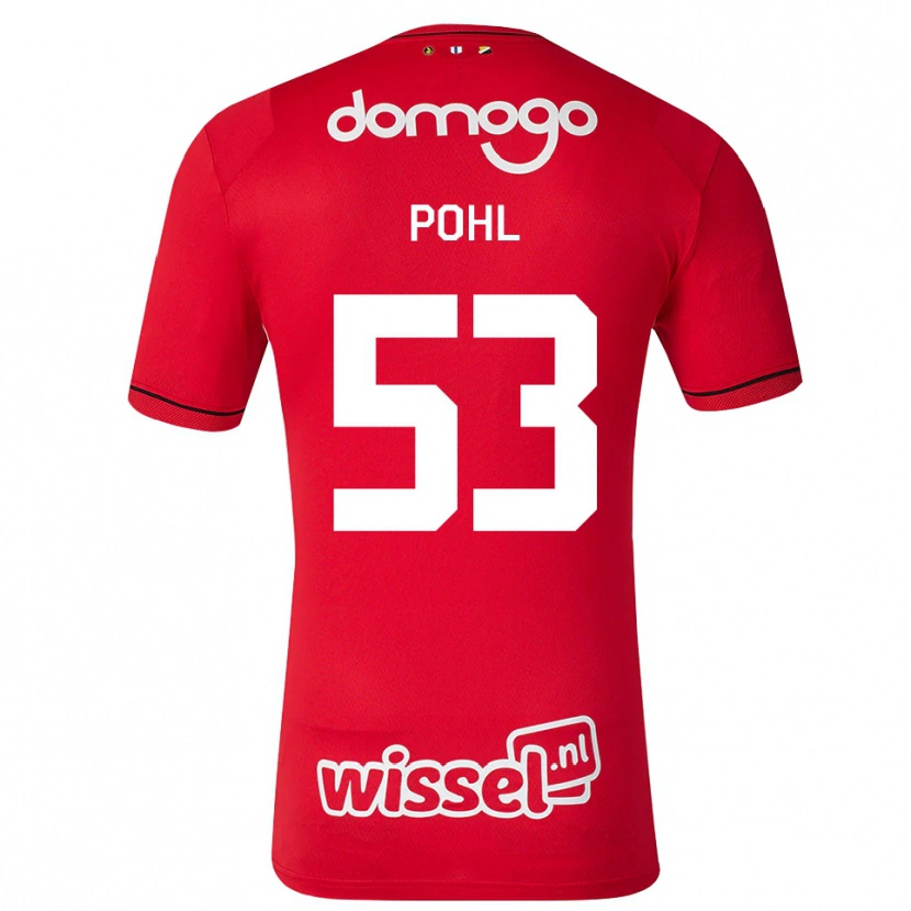 Danxen Kobiety Ferdinand Pohl #53 Czerwony Biały Czarny Domowa Koszulka 2026/27 Koszulki Klubowe