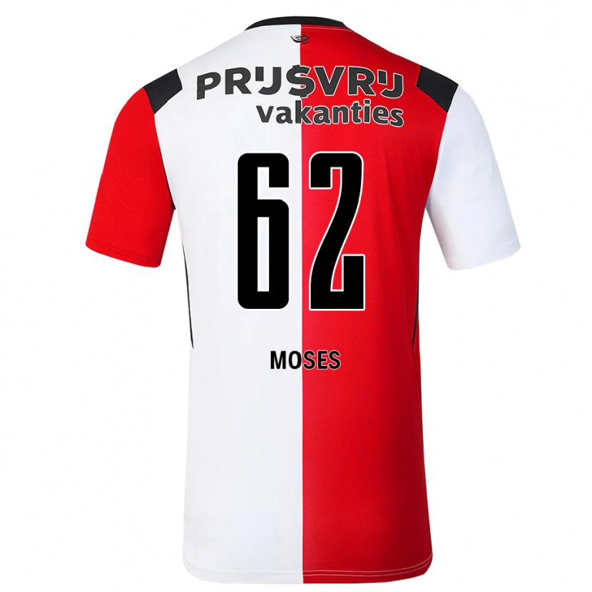 Danxen Kobiety Troy Moses #62 Czerwony Biały Czarny Domowa Koszulka 2026/27 Koszulki Klubowe