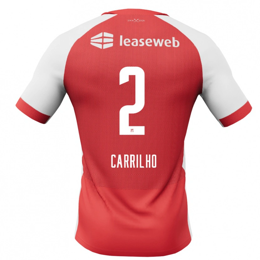 Danxen Kobiety Calvin Carrilho #2 Czerwony Biały Czarny Domowa Koszulka 2026/27 Koszulki Klubowe