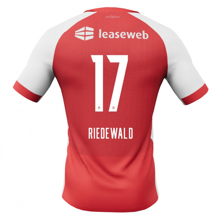Danxen Kobiety Kenzo Riedewald #17 Czerwony Biały Czarny Domowa Koszulka 2026/27 Koszulki Klubowe