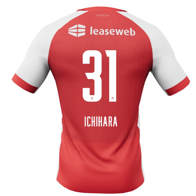 Danxen Kobiety Rion Ichihara #31 Czerwony Biały Czarny Domowa Koszulka 2026/27 Koszulki Klubowe