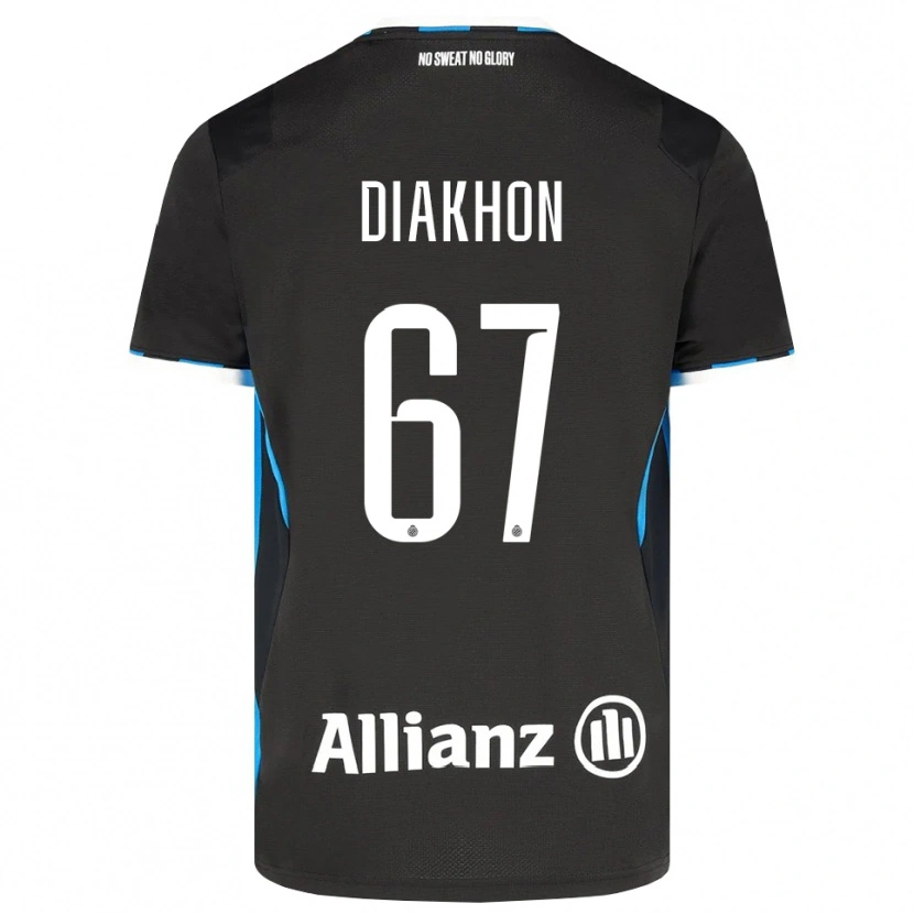 Danxen Kobiety Mamadou Diakhon #67 Czarny Czerwony Niebieski Domowa Koszulka 2026/27 Koszulki Klubowe