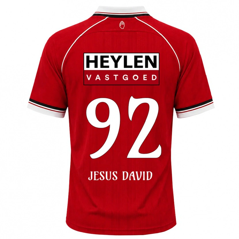Danxen Kobiety Gabriel Jesus David #92 Czerwony Biały Czarny Domowa Koszulka 2026/27 Koszulki Klubowe