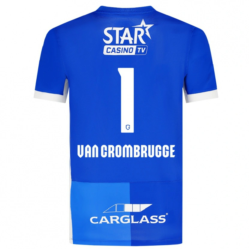 Danxen Kobiety Hendrik Van Crombrugge #1 Średni Niebieski Królewski Niebieski Biały Domowa Koszulka 2026/27 Koszulki Klubowe