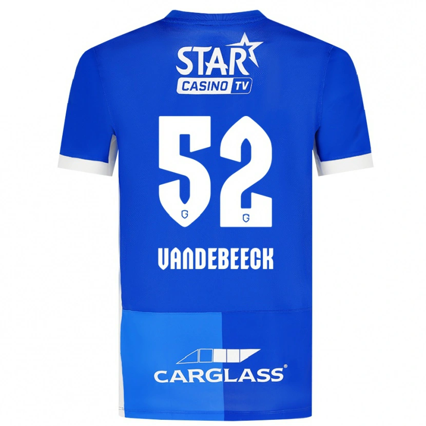 Danxen Kobiety Emmely Vandebeeck #52 Średni Niebieski Królewski Niebieski Biały Domowa Koszulka 2026/27 Koszulki Klubowe