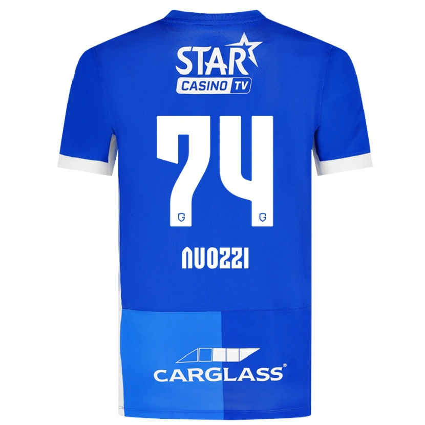 Danxen Kobiety Cédric Nuozzi #74 Średni Niebieski Królewski Niebieski Biały Domowa Koszulka 2026/27 Koszulki Klubowe