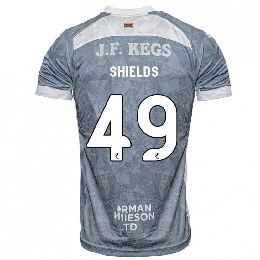 Danxen Kobiety Conal Shields #49 Jasny Szary Łupek Wyjazdowa Koszulka 2026/27 Koszulki Klubowe