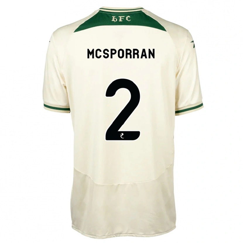 Danxen Kobiety Arran Mcsporran #2 Biały Las Zielony Wyjazdowa Koszulka 2026/27 Koszulki Klubowe