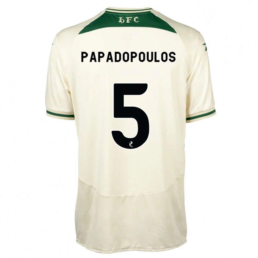 Danxen Kobiety Stacey Papadopoulos #5 Biały Las Zielony Wyjazdowa Koszulka 2026/27 Koszulki Klubowe