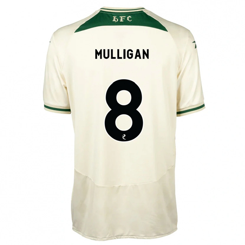 Danxen Kobiety Josh Mulligan #8 Biały Las Zielony Wyjazdowa Koszulka 2026/27 Koszulki Klubowe