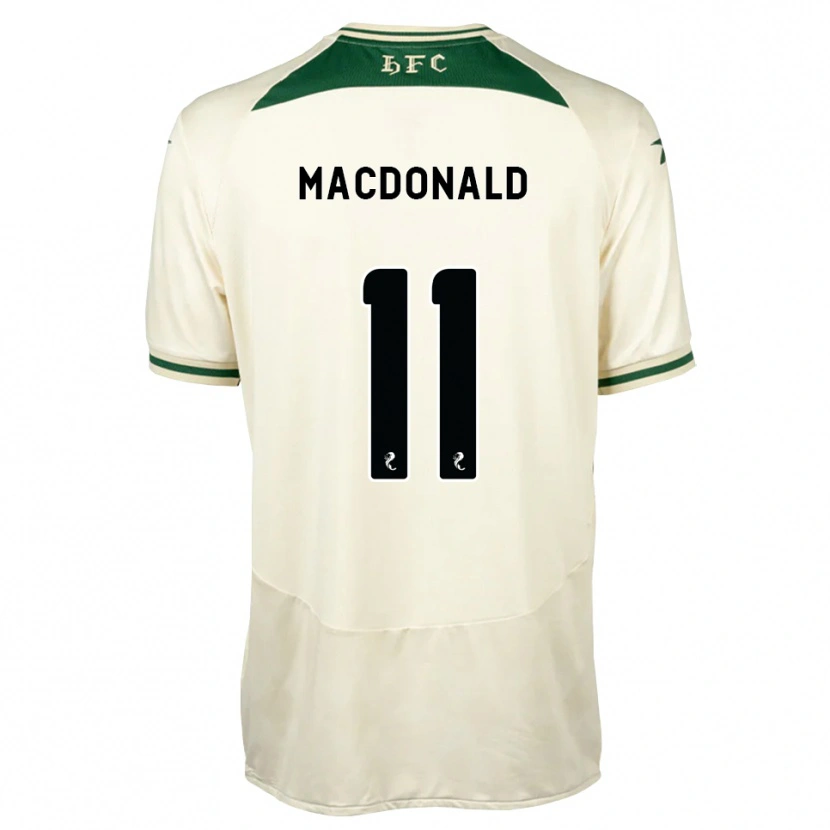 Danxen Kobiety Callum Macdonald #11 Biały Las Zielony Wyjazdowa Koszulka 2026/27 Koszulki Klubowe