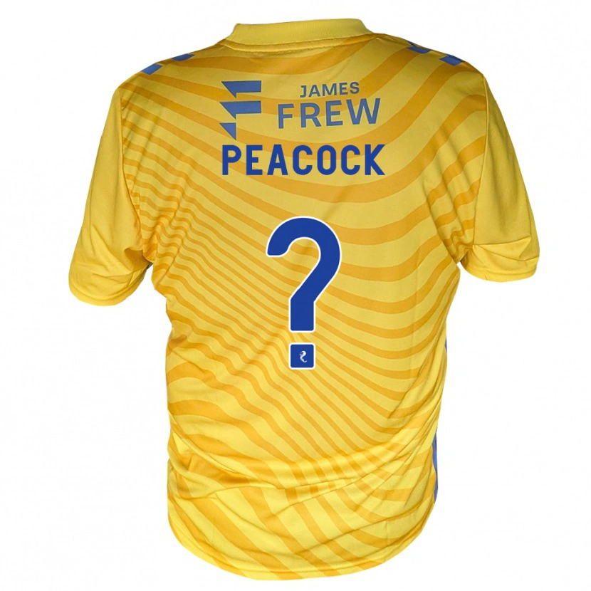 Danxen Kobiety Aaron Peacock #0 Królewski Niebieski Żółty Wyjazdowa Koszulka 2026/27 Koszulki Klubowe
