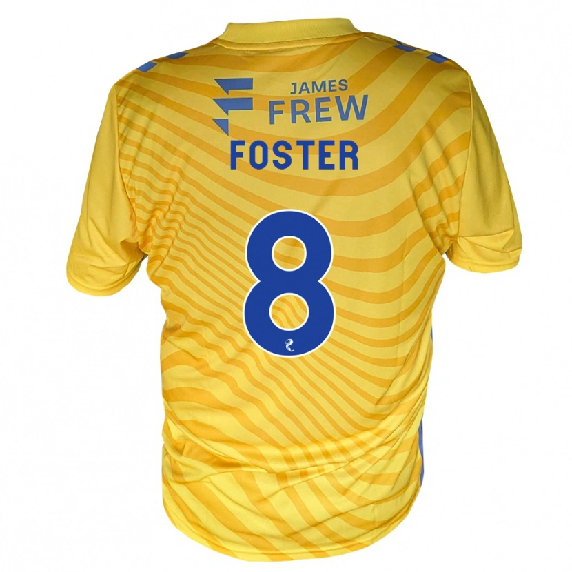 Danxen Kobiety Logan Foster #8 Królewski Niebieski Żółty Wyjazdowa Koszulka 2026/27 Koszulki Klubowe