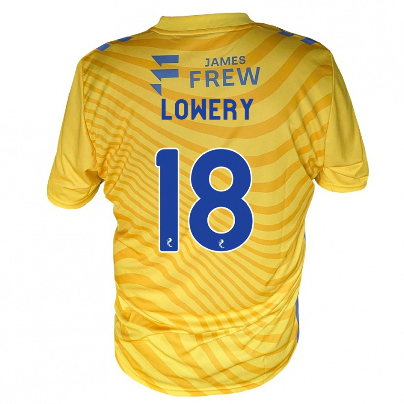 Danxen Kobiety Tom Lowery #18 Królewski Niebieski Żółty Wyjazdowa Koszulka 2026/27 Koszulki Klubowe