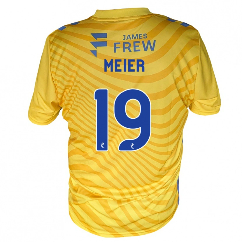 Danxen Kobiety Jonathan Meier #19 Królewski Niebieski Żółty Wyjazdowa Koszulka 2026/27 Koszulki Klubowe