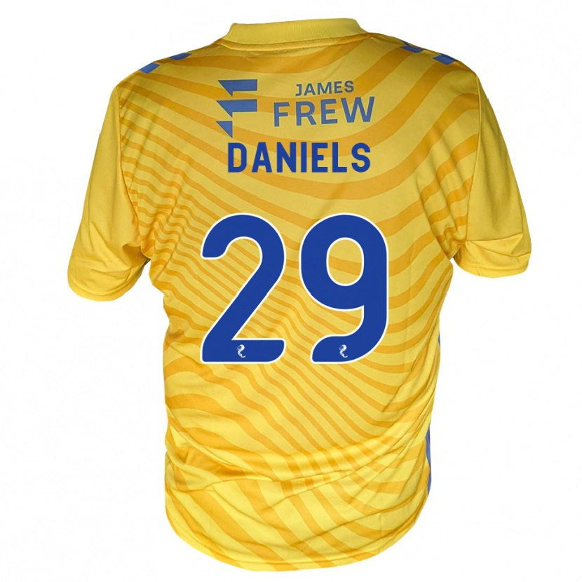 Danxen Kobiety Djenairo Daniels #29 Królewski Niebieski Żółty Wyjazdowa Koszulka 2026/27 Koszulki Klubowe