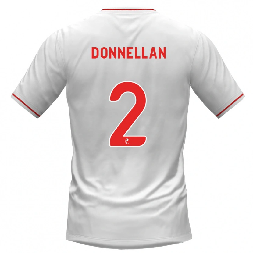 Danxen Kobiety Shaun Donnellan #2 Biały Czerwony Wyjazdowa Koszulka 2026/27 Koszulki Klubowe