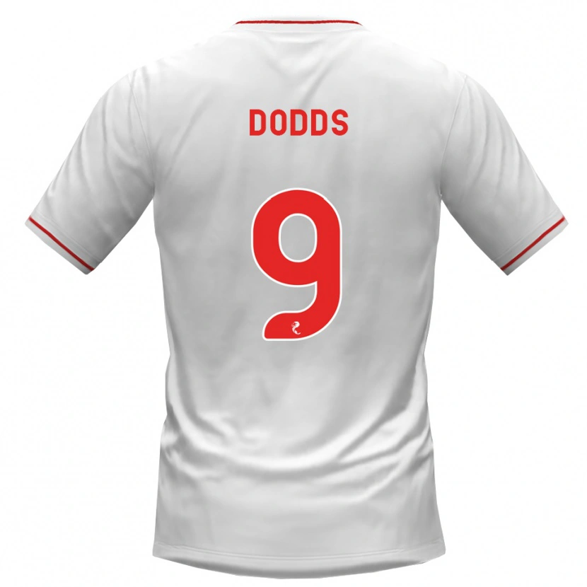 Danxen Kobiety Jen Dodds #9 Biały Czerwony Wyjazdowa Koszulka 2026/27 Koszulki Klubowe