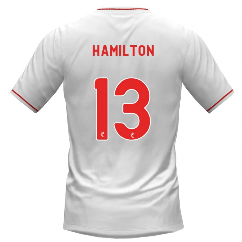 Danxen Kobiety Jack Hamilton #13 Biały Czerwony Wyjazdowa Koszulka 2026/27 Koszulki Klubowe