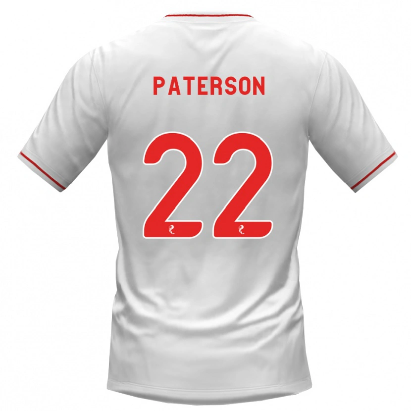 Danxen Kobiety Maura Paterson #22 Biały Czerwony Wyjazdowa Koszulka 2026/27 Koszulki Klubowe