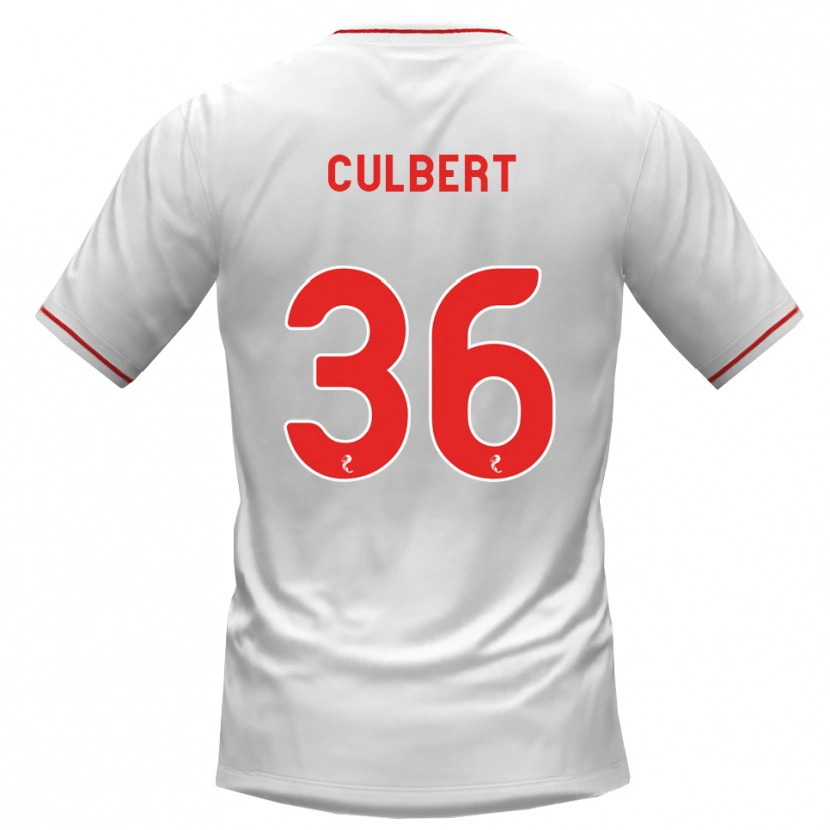 Danxen Kobiety Sam Culbert #36 Biały Czerwony Wyjazdowa Koszulka 2026/27 Koszulki Klubowe