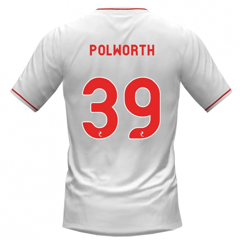 Danxen Kobiety Liam Polworth #39 Biały Czerwony Wyjazdowa Koszulka 2026/27 Koszulki Klubowe