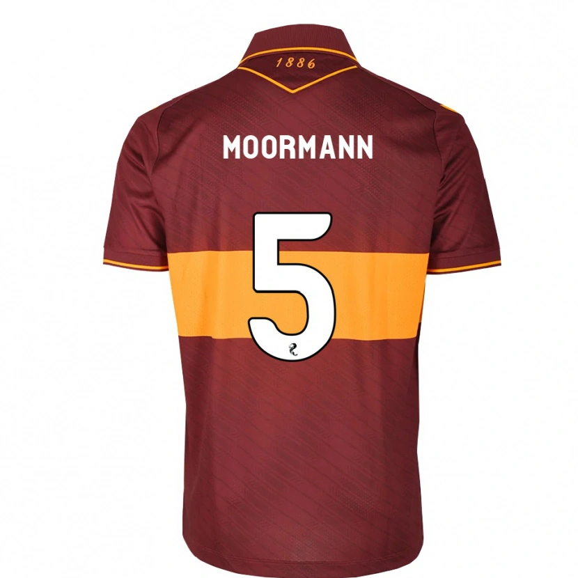 Danxen Kobiety Martin Moormann #5 Pomarańczowy Bordowy Wyjazdowa Koszulka 2026/27 Koszulki Klubowe