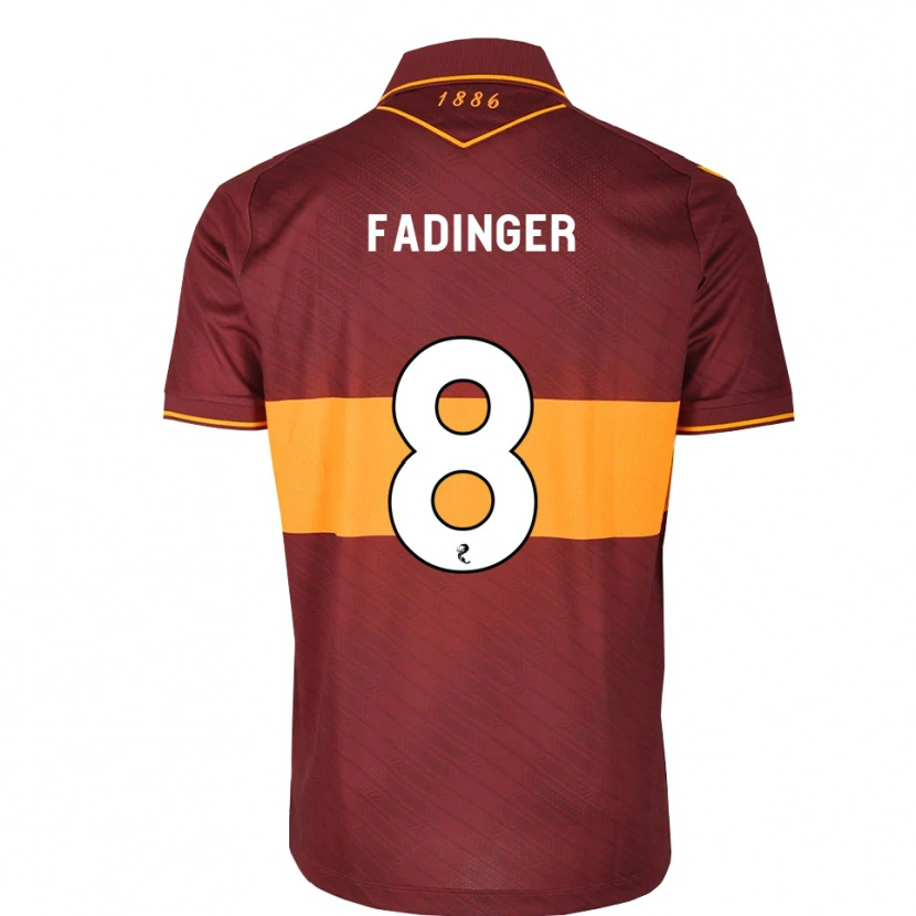 Danxen Kobiety Lukas Fadinger #8 Pomarańczowy Bordowy Wyjazdowa Koszulka 2026/27 Koszulki Klubowe