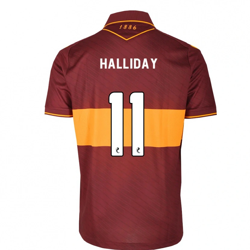 Danxen Kobiety Andy Halliday #11 Pomarańczowy Bordowy Wyjazdowa Koszulka 2026/27 Koszulki Klubowe