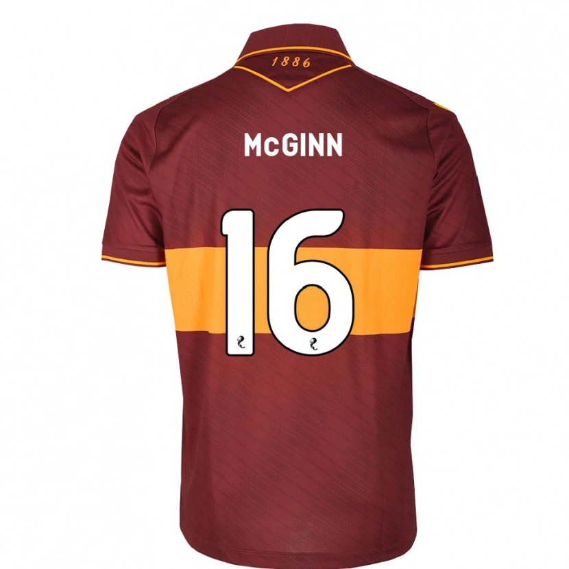 Danxen Kobiety Paul Mcginn #16 Pomarańczowy Bordowy Wyjazdowa Koszulka 2026/27 Koszulki Klubowe