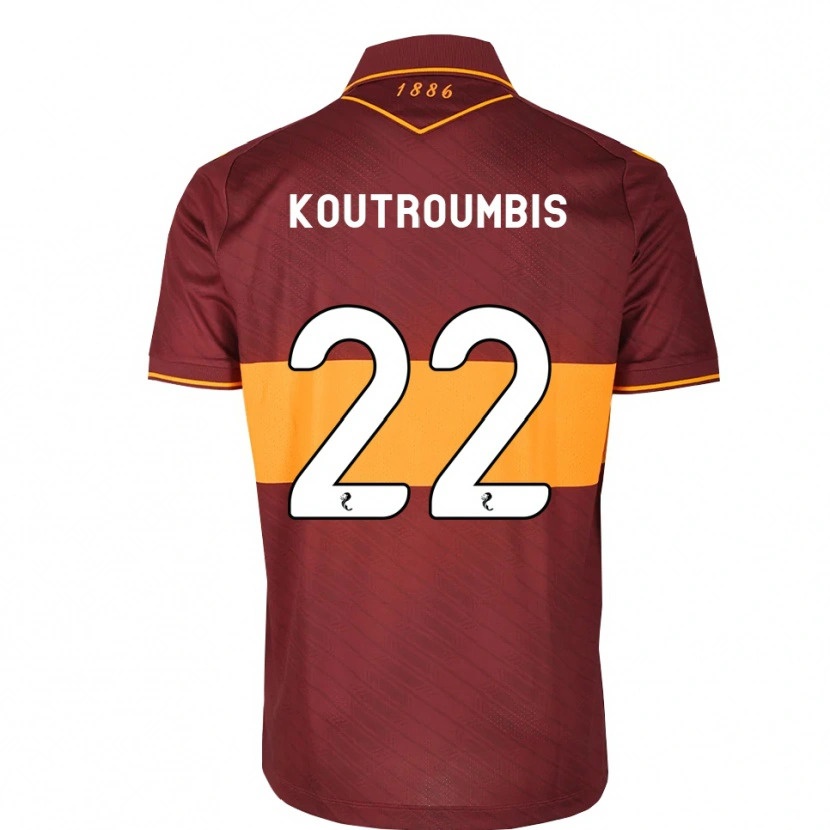 Danxen Kobiety John Koutroumbis #22 Pomarańczowy Bordowy Wyjazdowa Koszulka 2026/27 Koszulki Klubowe