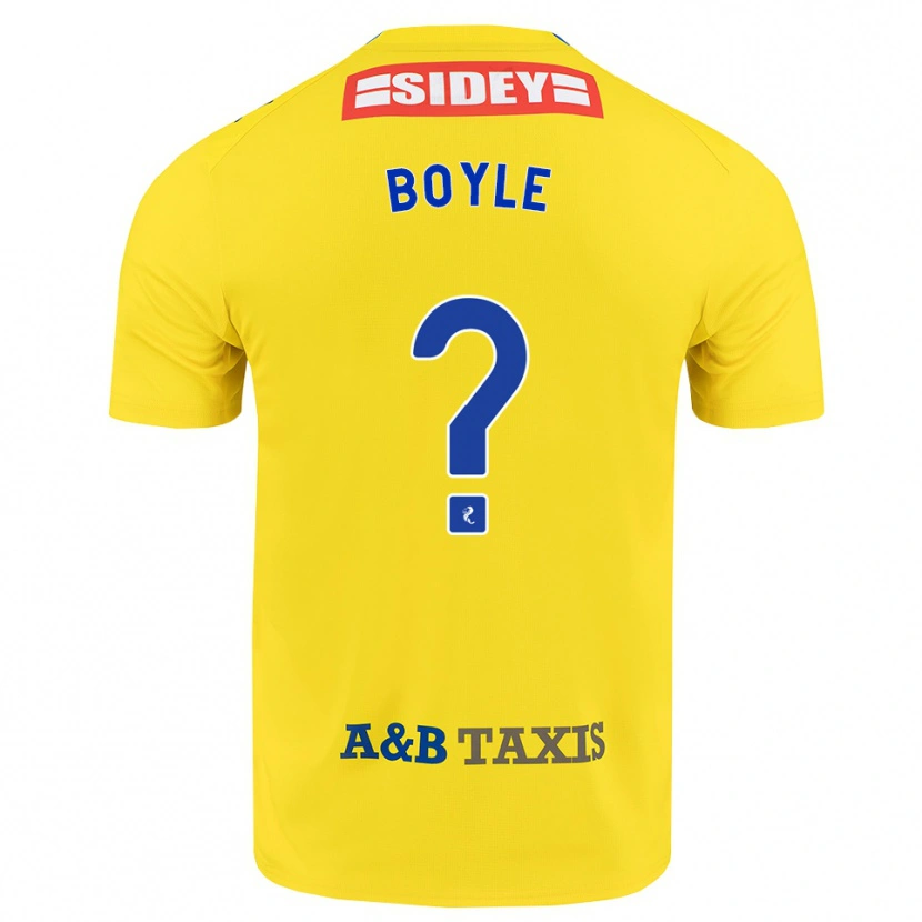 Danxen Kobiety Callum Boyle #0 Żółty Niebieski Czarny Wyjazdowa Koszulka 2026/27 Koszulki Klubowe