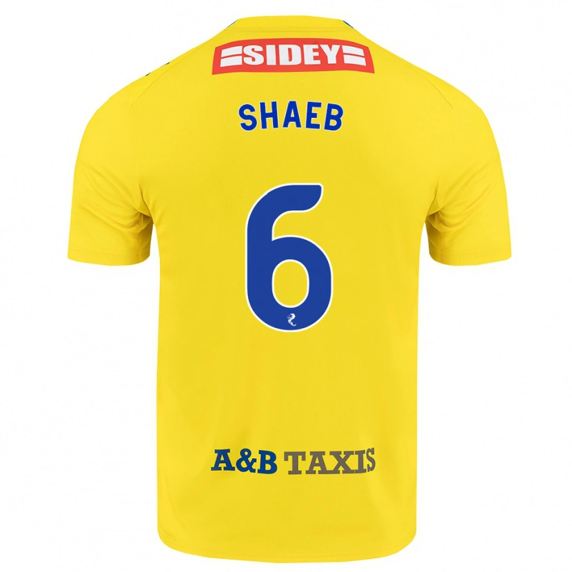 Danxen Kobiety Adam Shaeb #6 Żółty Niebieski Czarny Wyjazdowa Koszulka 2026/27 Koszulki Klubowe