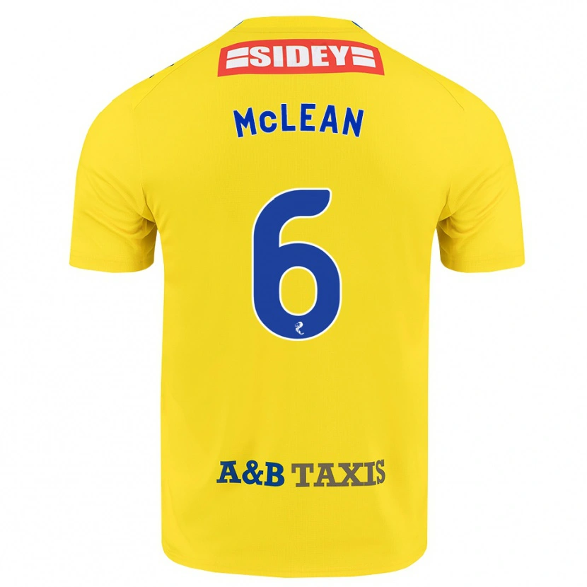 Danxen Kobiety Elvie Mclean #6 Żółty Niebieski Czarny Wyjazdowa Koszulka 2026/27 Koszulki Klubowe