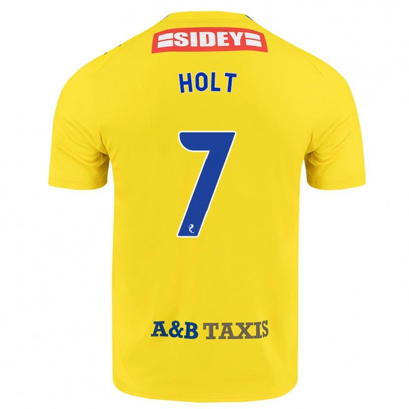Danxen Kobiety Jason Holt #7 Żółty Niebieski Czarny Wyjazdowa Koszulka 2026/27 Koszulki Klubowe