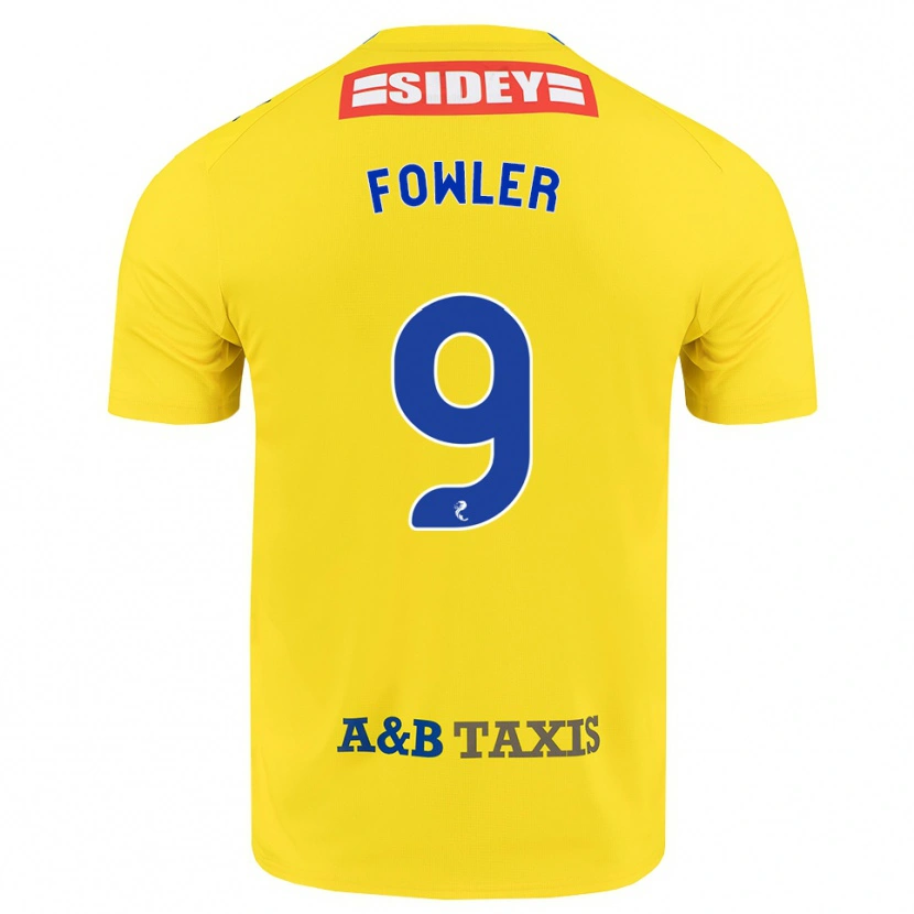 Danxen Kobiety Josh Fowler #9 Żółty Niebieski Czarny Wyjazdowa Koszulka 2026/27 Koszulki Klubowe