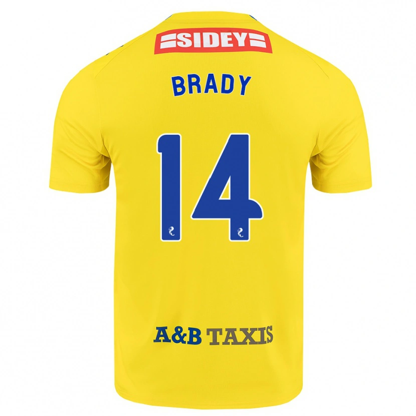 Danxen Kobiety Scarlett Brady #14 Żółty Niebieski Czarny Wyjazdowa Koszulka 2026/27 Koszulki Klubowe