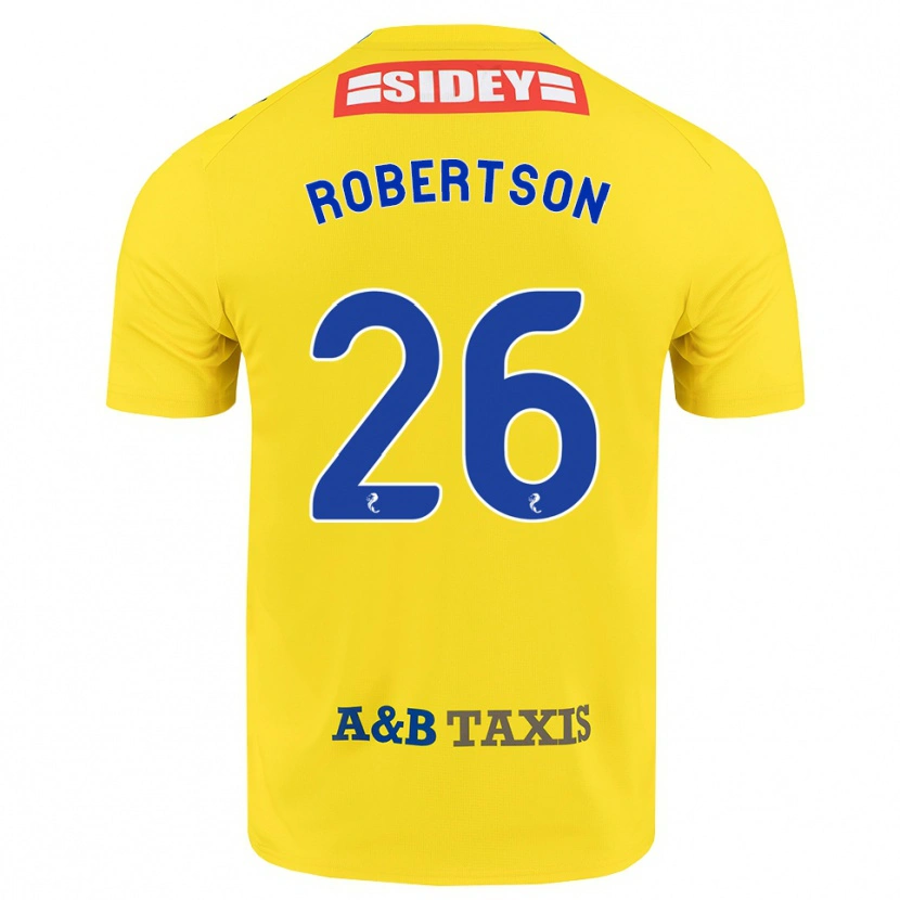 Danxen Kobiety Rebecca Robertson #26 Żółty Niebieski Czarny Wyjazdowa Koszulka 2026/27 Koszulki Klubowe