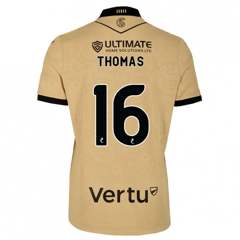 Danxen Kobiety Luke Thomas #16 Drewniany Czarny Wyjazdowa Koszulka 2026/27 Koszulki Klubowe