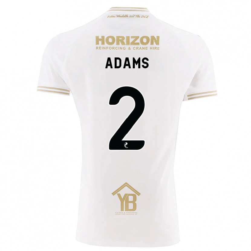 Danxen Kobiety Keelan Adams #2 Pszeniczny Biały Wyjazdowa Koszulka 2026/27 Koszulki Klubowe