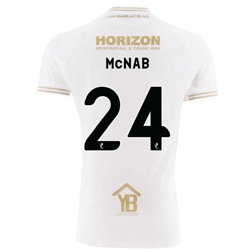 Danxen Kobiety Cameron Mcnab #24 Pszeniczny Biały Wyjazdowa Koszulka 2026/27 Koszulki Klubowe