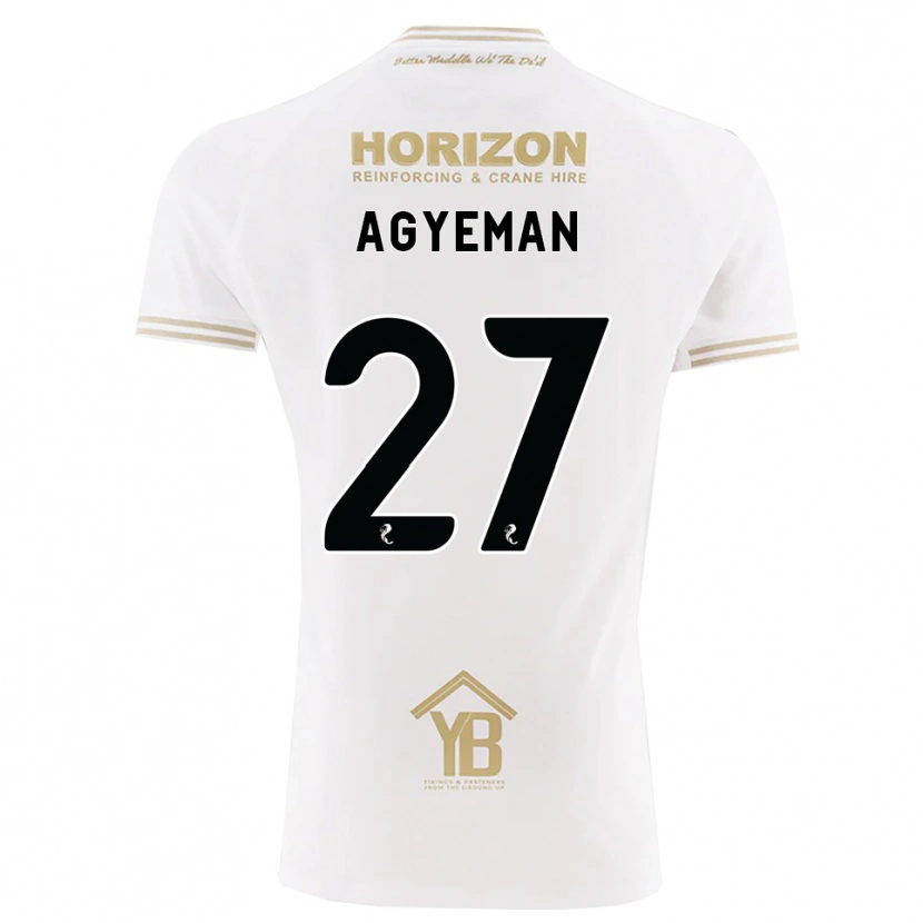 Danxen Kobiety Alfie Agyeman #27 Pszeniczny Biały Wyjazdowa Koszulka 2026/27 Koszulki Klubowe