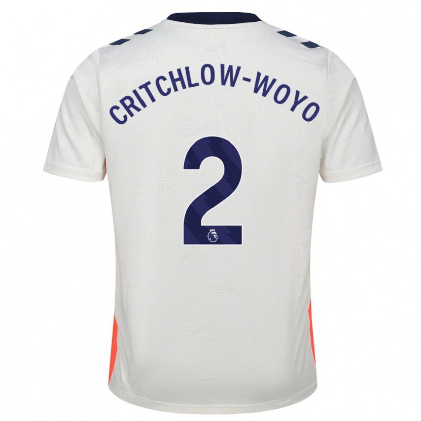Danxen Kobiety Tionne Critchlow-Woyo #2 Biały Pomarańczowy Niebieski Królewski Wyjazdowa Koszulka 2026/27 Koszulki Klubowe